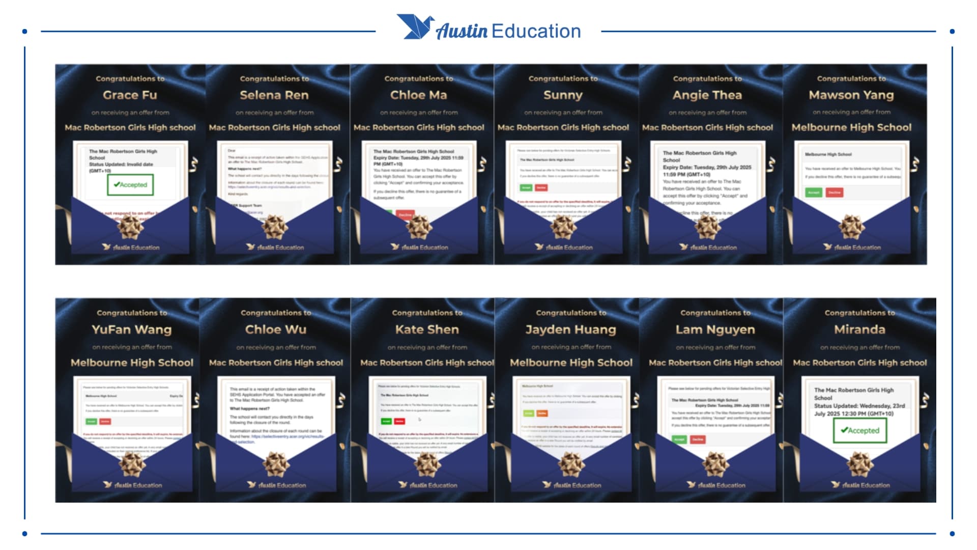 Austin Education Year 8–9 Selective School preparation class in Melbourne