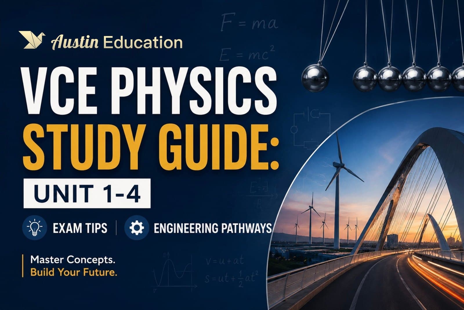 VCE Physics Study Guide: Units 1–4, Exam Tips & Engineering Pathways