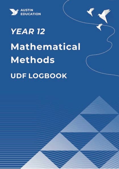 Y12 Mathematical Methods UDF LOGBOOK cover