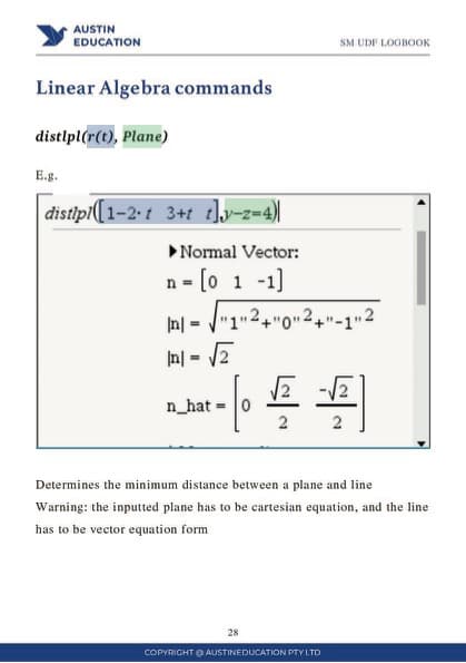 Y12 Specialist Mathematics UDF LOGBOOK page 2