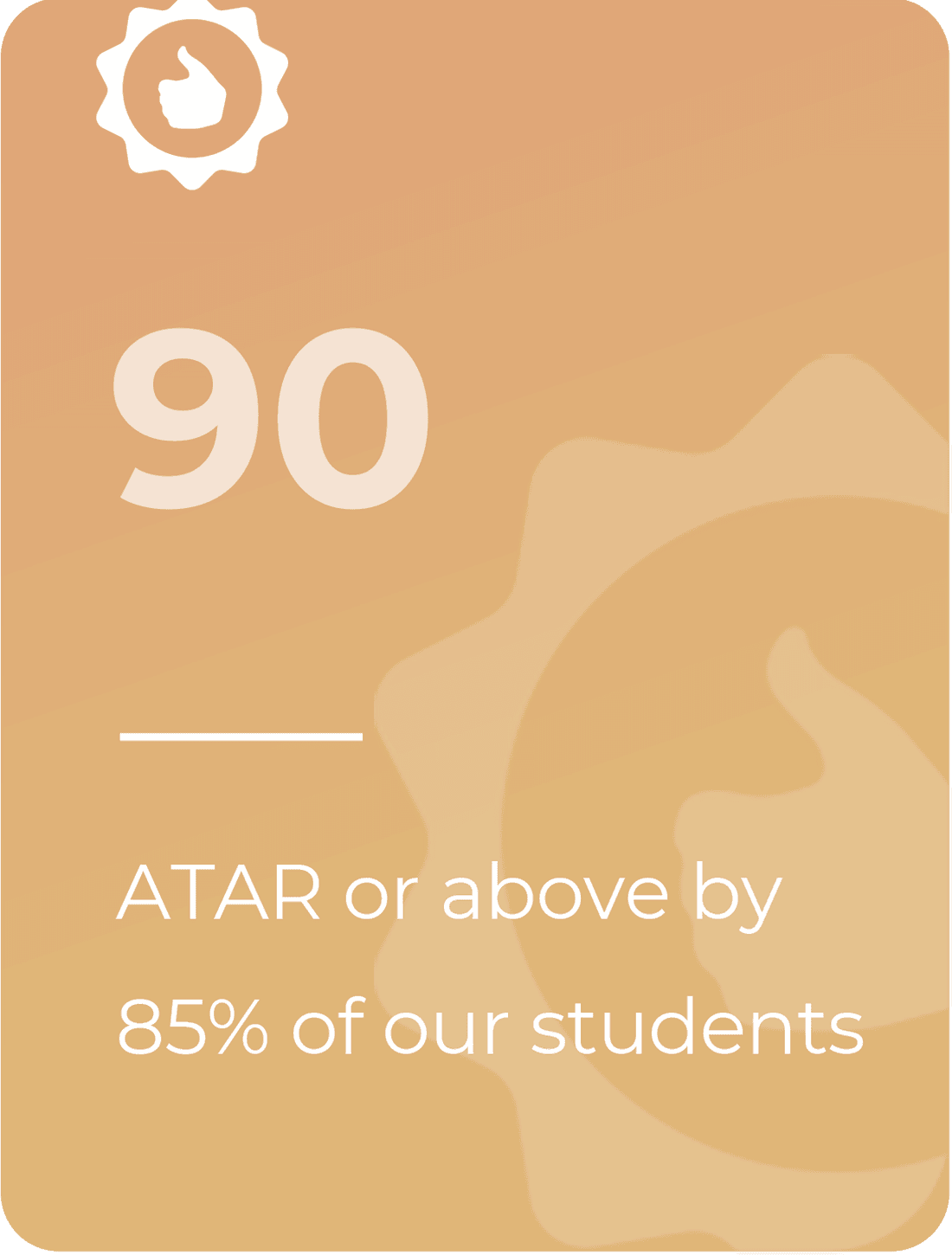 ATAR 99+ achievement card